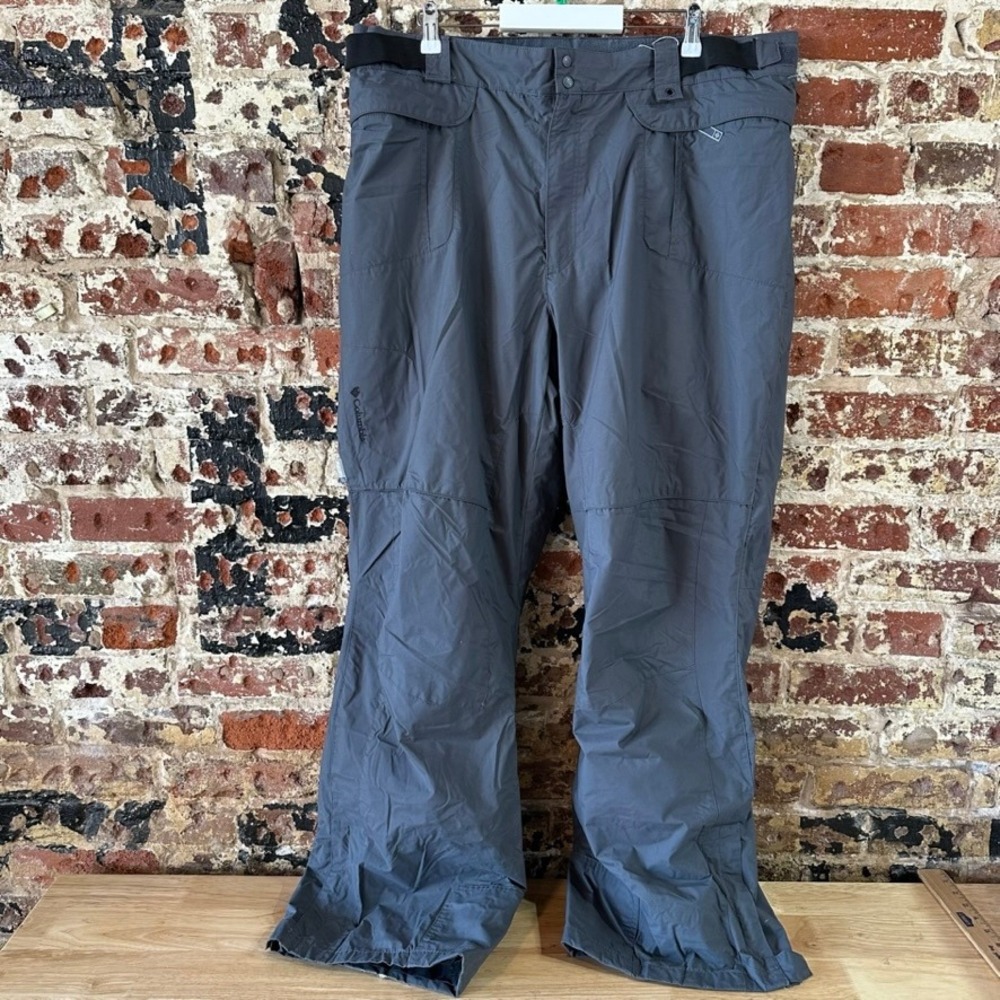 Columbia Pants Men XL Gray Snow Ski Waterproof 42x32
